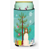 Caroline'S Treasures Merry Christmas Tree Borzoi Tall Boy Beverage Insulator Hugger Bb4148Tbc, Multicolor
