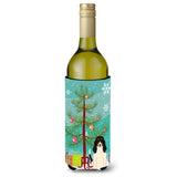Caroline'S Treasures Bb4169Literk Merry Christmas Tree Swiss Hound Wine Bottle Beverage Insulator Hugger, 750Ml, Multicolor
