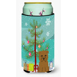 Caroline'S Treasures Merry Christmas Tree Glen Of Imal Tan Tall Boy Beverage Insulator Hugger Bb4185Tbc, Multicolor
