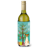 Caroline'S Treasures Bb4224Literk Merry Christmas Tree Whippet Wine Bottle Beverage Insulator Hugger, 750Ml, Multicolor