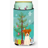 Caroline'S Treasures Merry Christmas Tree Jack Russell Terrier Tall Boy Beverage Insulator Hugger Bb4233Tbc, Multicolor