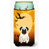 Caroline'S Treasures Halloween Pug Cream Tall Boy Beverage Insulator Hugger Bb4270Tbc, Multicolor