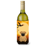 Caroline'S Treasures Bb4273Literk Halloween Pug Brown Wine Bottle Beverage Insulator Hugger, 750Ml, Multicolor