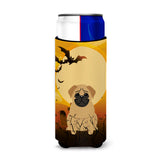 Caroline'S Treasures Bb4273Muk Halloween Pug Brown Michelob Ultra Hugger For Slim Cans, Multicolor