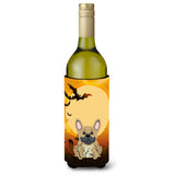 Caroline'S Treasures Bb4276Literk Halloween French Bulldog Cream Wine Bottle Beverage Insulator Hugger, 750Ml, Multicolor