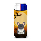 Caroline'S Treasures Bb4278Muk Halloween French Bulldog Black White Michelob Ultra Hugger For Slim Cans, Multicolor