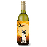Caroline'S Treasures Bb4295Literk Halloween Russo-European Laika Spitz Wine Bottle Beverage Insulator Hugger, 750Ml, Multicolo