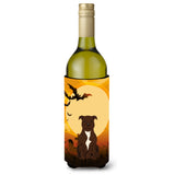 Caroline'S Treasures Bb4314Literk Halloween Staffordshire Bull Terrier Chocolate Wine Bottle Beverage Insulator Hugger, 750Ml,