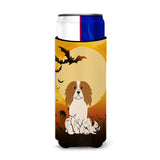 Caroline'S Treasures Bb4324Muk Halloween Cavalier Spaniel Michelob Ultra Hugger For Slim Cans, Multicolor