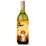 Caroline'S Treasures Bb4338Literk Halloween Brittany Spaniel Wine Bottle Beverage Insulator Hugger, 750Ml, Multicolor