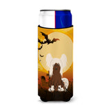 Caroline'S Treasures Bb4379Muk Halloween Chinese Crested Cream Michelob Ultra Hugger For Slim Cans, Multicolor
