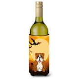 Caroline'S Treasures Bb4386Literk Halloween English Bulldog Red White Wine Bottle Beverage Insulator Hugger, 750Ml, Multicolor