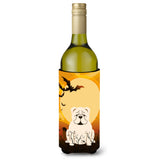 Caroline'S Treasures Bb4389Literk Halloween English Bulldog White Wine Bottle Beverage Insulator Hugger, 750Ml, Multicolor