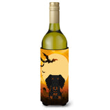Caroline'S Treasures Bb4393Literk Halloween Wire Haired Dachshund Black Tan Wine Bottle Beverage Insulator Hugger, 750Ml, Mult