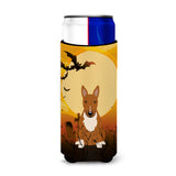 Caroline'S Treasures Bb4400Muk Halloween Bull Terrier Red Michelob Ultra Hugger For Slim Cans, Multicolor