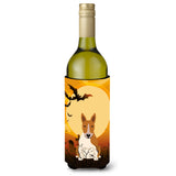 Caroline'S Treasures Bb4401Literk Halloween Bull Terrier Red White Wine Bottle Beverage Insulator Hugger, 750Ml, Multicolor