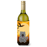 Caroline'S Treasures Bb4405Literk Halloween Chow Chow Blue Wine Bottle Beverage Insulator Hugger, 750Ml, Multicolor