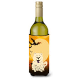 Caroline'S Treasures Bb4406Literk Halloween Chow Chow White Wine Bottle Beverage Insulator Hugger, 750Ml, Multicolor