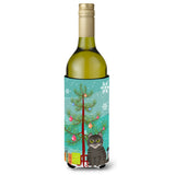 Caroline'S Treasures American Curl Cat Merry Christmas Tree Wine Bottle Beverage Insulator Hugger, 750 Ml, Multicolor
