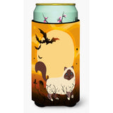Caroline'S Treasures Halloween Birman Cat Tall Boy Beverage Insulator Hugger, Multicolor