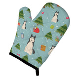 Caroline'S Treasures Bb4685Ovmt Christmas West Siberian Laika Spitz Oven Mitt, 12 By 8.5, Multicolor