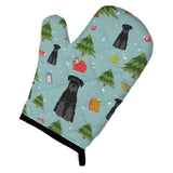 Caroline'S Treasures Bb4692Ovmt Christmas Standard Schnauzer Black Oven Mitt, 12 By 8.5, Multicolor