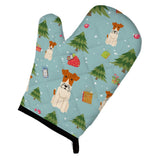 Caroline'S Treasures Bb4761Ovmt Christmas Wire Fox Terrier Oven Mitt, 12 By 8.5, Multicolor