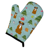 Caroline'S Treasures Bb4776Ovmt Christmas Flashy Fawn Boxer Oven Mitt, 12 By 8.5, Multicolor