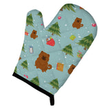 Caroline'S Treasures Bb4802Ovmt Christmas Chow Red Oven Mitt, 12 By 8.5, Multicolor
