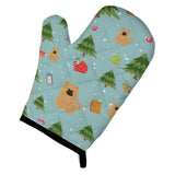 Caroline'S Treasures Bb4804Ovmt Christmas Chow Cream Oven Mitt, 12 By 8.5, Multicolor
