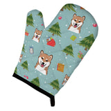 Caroline'S Treasures Bb5014Ovmt Christmas Shiba Inu Oven Mitt, 12 By 8.5, Multicolor