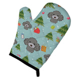 Caroline'S Treasures Bb5048Ovmt Christmas Silver Gray Poodle Oven Mitt, 12 By 8.5, Multicolor