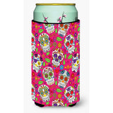 Caroline'S Treasures Day Of The Dead Pink Tall Boy Beverage Insulator Hugger, Multicolor