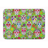 Caroline'S Treasures Day Of The Dead Green Floor Mat, 19 X 27, Multicolor