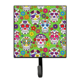 Caroline'S Treasures Day Of The Dead Green Wall Hook, Small, Multicolor