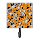 Caroline'S Treasures Day Of The Dead Orange Wall Hook, Small, Multicolor
