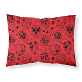 Caroline'S Treasures Day Of The Dead Orange Printed, Polyester Envelope Closure Pillowcase, Standard, Multicolor