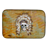 Caroline'S Treasures Day Of The Dead Indian Skull Dish Drying Mat, 14 X 21