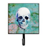 Caroline'S Treasures Day Of The Dead Teal Skull Wall Hook, Small, Multicolor