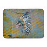 Caroline'S Treasures Day Of The Dead Indian Chief Skull Floor Mat, 19 X 27, Multicolor
