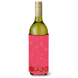 Caroline'S Treasures Fruits And Vegetables In Red Wine Bottle Beverage Insulator Hugger, 750 Ml, Multicolor