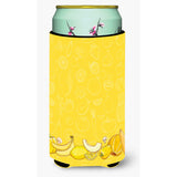 Caroline'S Treasures Fruits & Vegetables In Yellow Tall Boy Beverage Insulator Hugger, Multicolor