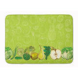 Caroline'S Treasures Fruits And Vegetables In Green Floor Mat, 19 X 27, Multicolor