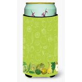 Caroline'S Treasures Fruits & Vegetables In Green Tall Boy Beverage Insulator Hugger, Multicolor