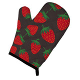 Caroline'S Treasures Strawberries On Gray Oven Mitt, Multicolor, 12 X 8.5