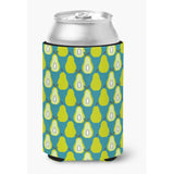 Caroline'S Treasures Pears On Green Can Or Bottle Hugger, Can Hugger, Multicolor