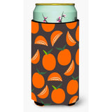 Caroline'S Treasures Oranges On Gray Tall Boy Beverage Insulator Hugger, Multicolor