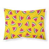 Caroline'S Treasures Watermelon On Yellow Printed, Polyester, 250 Thread Count, Envelope Closure Pillowcase, Standard, Multico