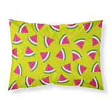 Caroline'S Treasures Watermelon On Lime Green Printed, Polyester, 250 Thread Count, Envelope Closure Pillowcase, Standard, Mul