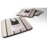 Caroline'S Treasures Ballerina Leotard & Skirt Foam Coaster Set Of 4, 3.5, Multicolor